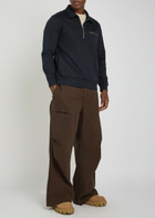 Moncler Patch Pocket Cotton-blend Sweatshirt Navy