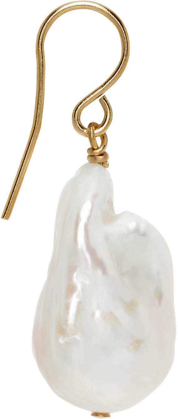 Jil Sander Gold Revive Pearl Earrings