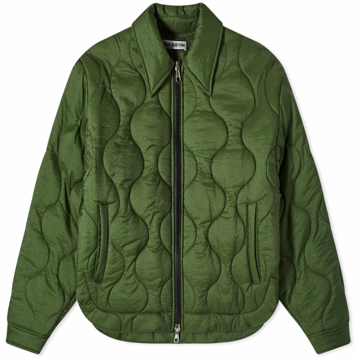 Photo: Cole Buxton Men's Quilted Ripstop Overshirt in Dark Green
