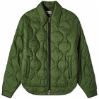Cole Buxton Men's Quilted Ripstop Overshirt in Dark Green