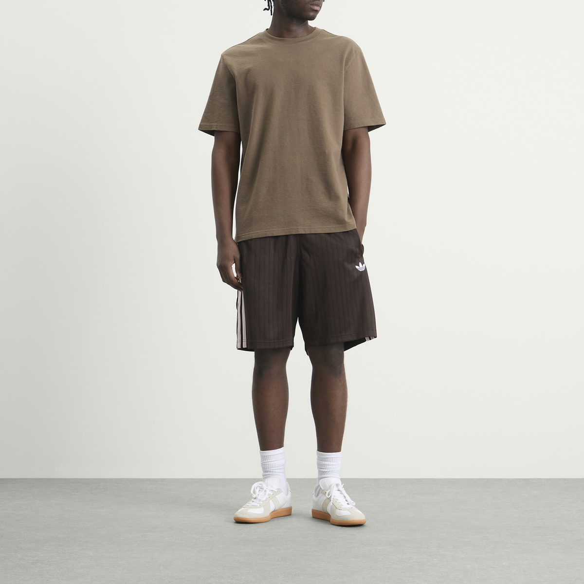 Adidas Men's Firebird Shorts in Aurora Coffee