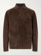 Drake's - Suede Chore Jacket - Brown