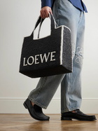 LOEWE - Paula’s Ibiza Logo-Embroidered Raffia Tote Bag