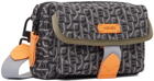 Kenzo Grey & Orange Jacquard Mini Crossbody Bag