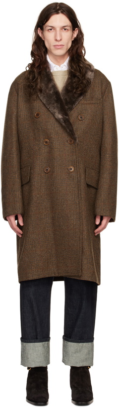 Photo: RRL Brown Shearling Coat