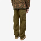 Human Made Men's Duck Double Knee Pants in Olive Drab