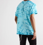 AMIRI - Logo-Print Tie-Dyed Cotton-Jersey T-Shirt - Blue