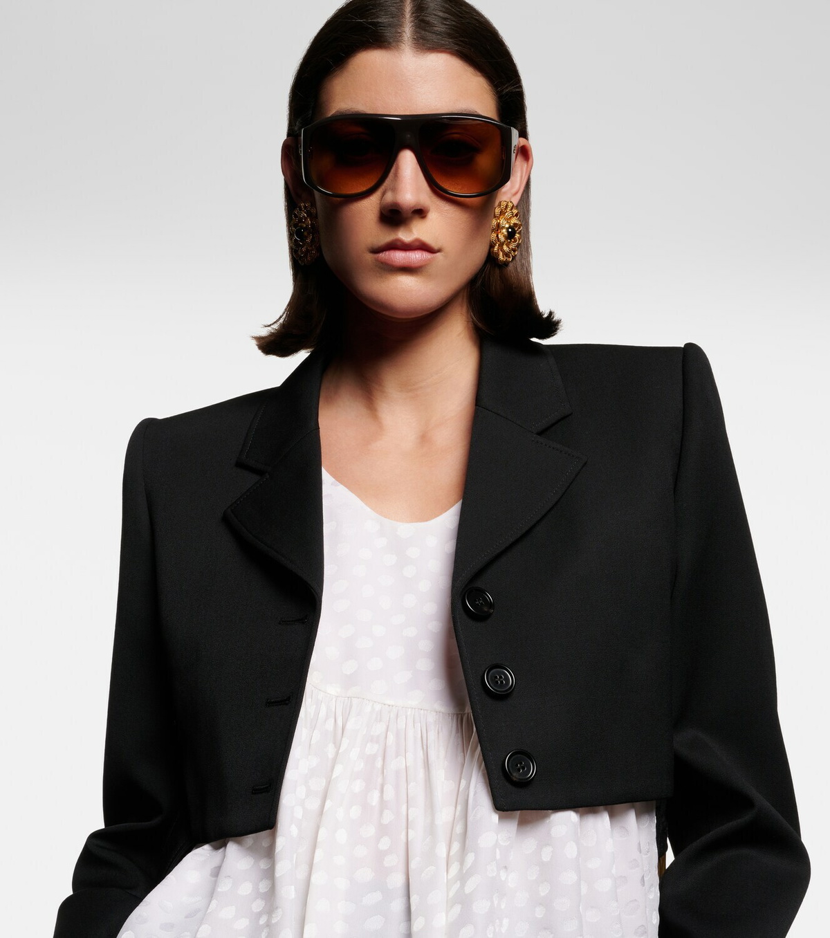 Chloé Logo oversized sunglasses