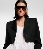 Chloé Logo oversized sunglasses
