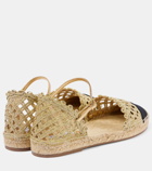 Aquazzura Sunburst raffia espadrille sandals