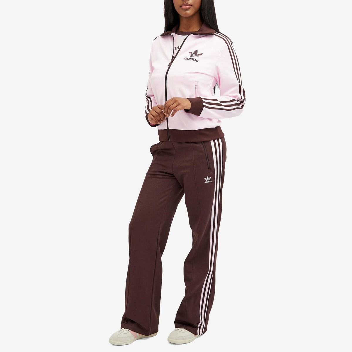 【アディダス】Beckenbauer Track Pants Shadow Brown★追跡可 Adidas Women's Beckenbauer Track Pant in Shadow Brown adidas