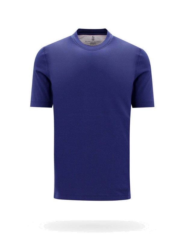 Photo: Brunello Cucinelli   T Shirt Blue   Mens
