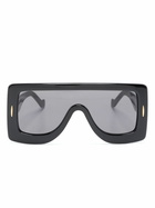 LOEWE EYEWEAR Black Oversize-Frame Tinted Sunglasses