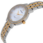 Citizen Quartz Crystal White Mother of Pearl Dial Ladies Watch EL3104-54D