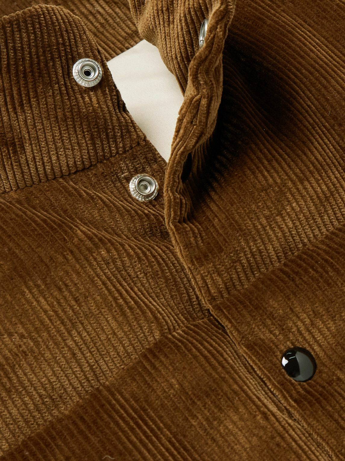 Drake's - Quilted Cotton-Corduroy Down Gilet - Brown