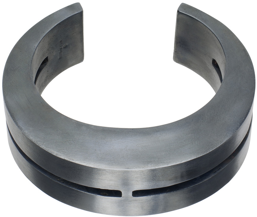 Parts of Four Gunmetal Crescent Crevice Bracelet Parts of Four