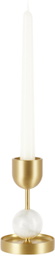 BLACK BLAZE Gold & White Fountain Candle Holder