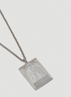 Tarot Moon Pendant Necklace in Silver