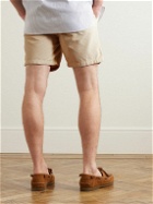 Drake's - Slim-Fit Straight-Leg Fatigue Cotton-Corduroy Shorts - Neutrals