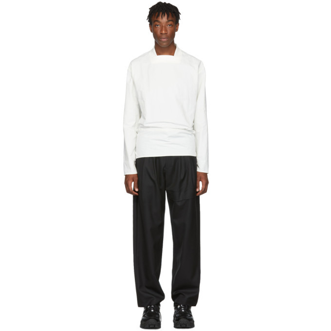 D.Gnak by Kang.D White Back Tie Long Sleeve T-Shirt