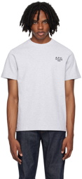 A.P.C. Gray Embroidered T-Shirt