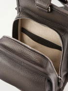 Berluti - Périple Logo-Debossed Scritto Full-Grain Leather Pouch - Gray