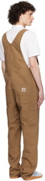 Carhartt Work In Progress Brown Bib Overalls