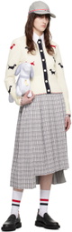 Thom Browne White Hector Cardigan