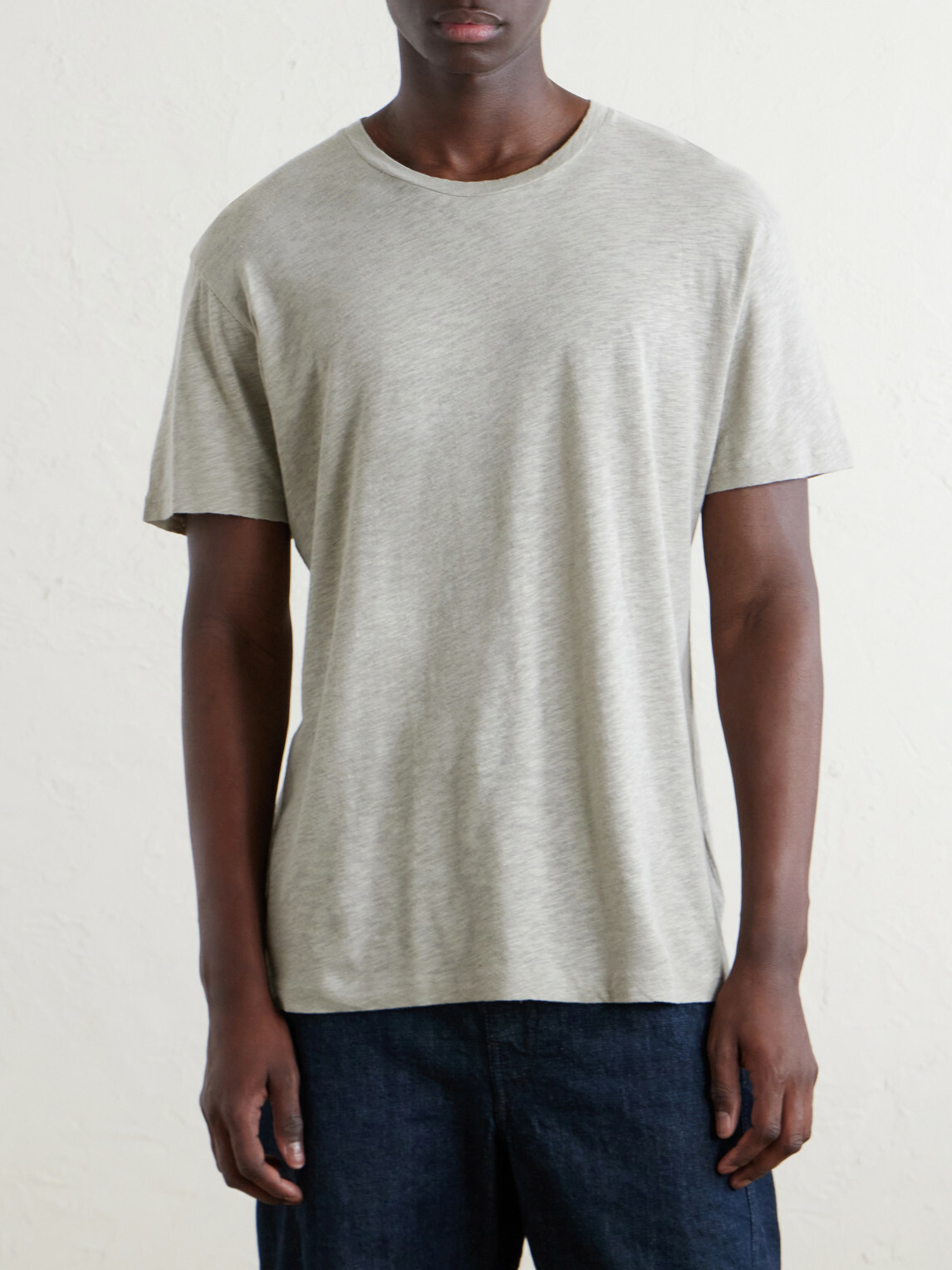 Sunspel - Cotton and Linen-Blend T-Shirt - Neutrals