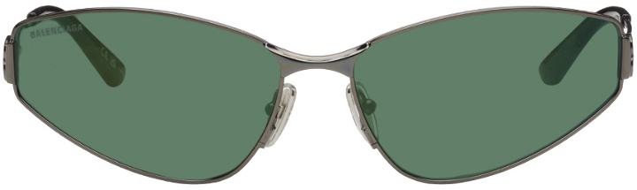Photo: Balenciaga Gunmetal Cat-Eye Sunglasses