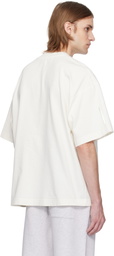 Alexander Wang White Logo-Print Cotton T-shirt