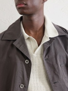 Sunspel - Vintage Cotton-Mesh Polo Shirt - Neutrals