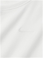 Nike Training - Primary Logo-Embroidered Cotton-Blend Dri-FIT Tank Top - White