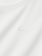 Nike Training - Primary Logo-Embroidered Cotton-Blend Dri-FIT Tank Top - White