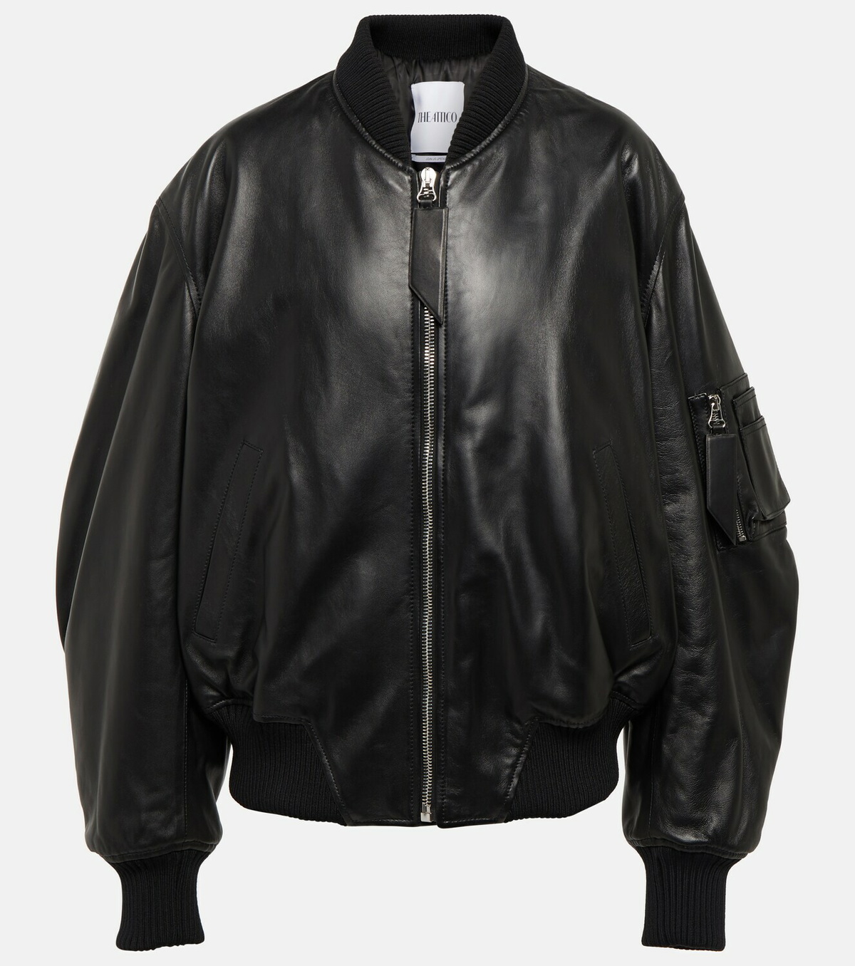 The Attico - Anja leather bomber jacket The Attico