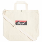 Nanga Men's Logo 2 Way Canvas Tote in Natural 