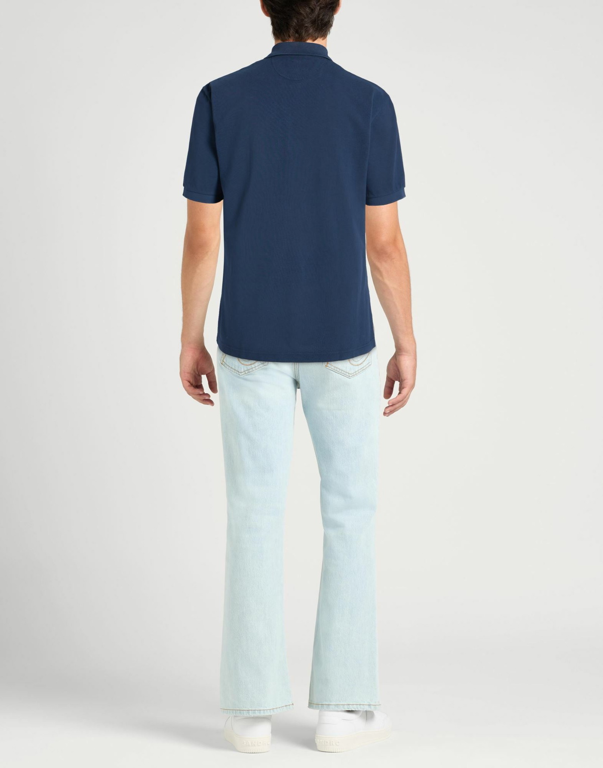Eleventy Mens Polo shirt in Navy