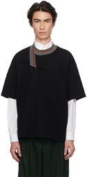 kolor Black Asymmetric T-Shirt