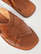 Ralph Lauren Purple label - Welington Leather Sandals - Brown