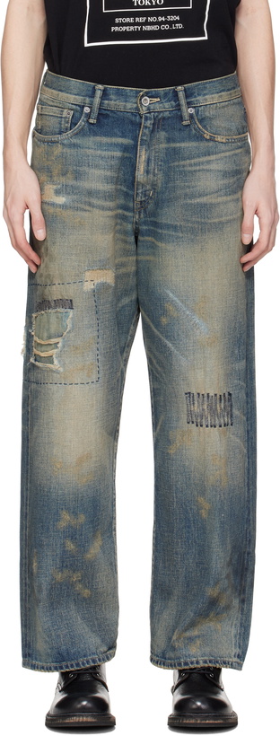 Photo: Neighborhood Blue Savage DP Wide Jeans