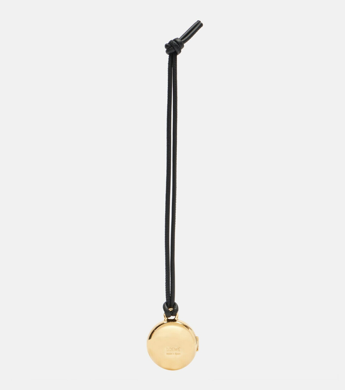 Loewe Pebble gold-plated leather bag charm