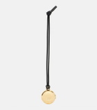 Loewe Pebble gold-plated leather bag charm