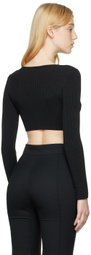 BEVZA Black Envelope Sweater