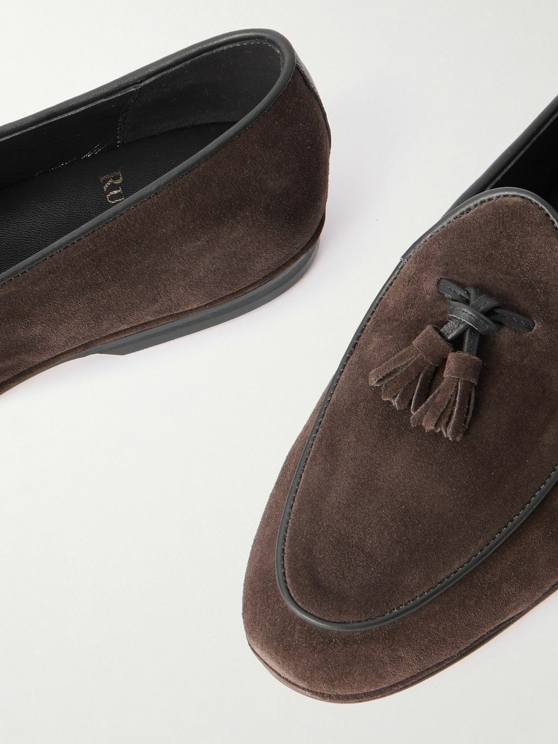 Rubinacci - Marphy Tasselled Suede Loafers - Brown