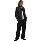 Hugo Black Regular-Fit Nappa Leather Jacket
