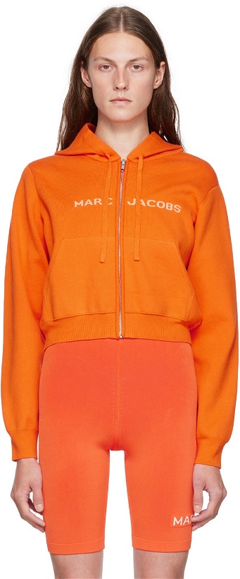 Photo: Marc Jacobs Orange 'The Cropped Zip Hoodie' Hoodie
