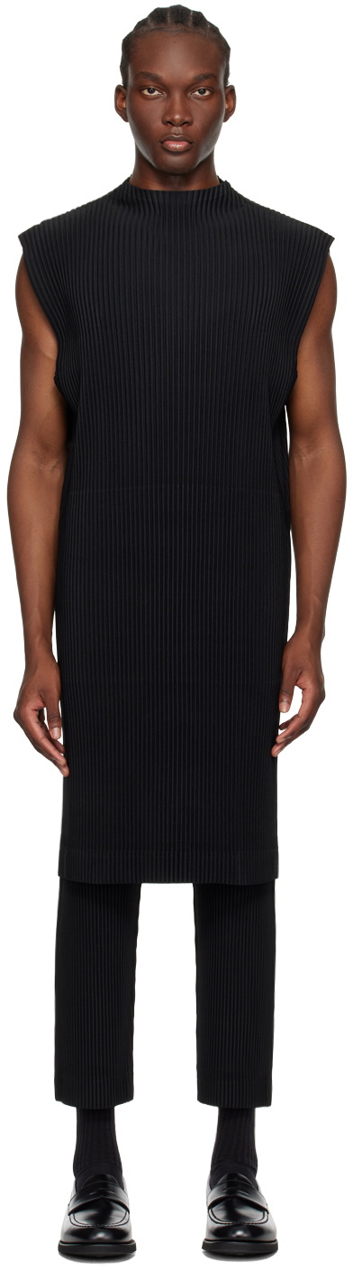 HOMME PLISSÉ ISSEY MIYAKE Black Monthly Color April Tank Top Homme