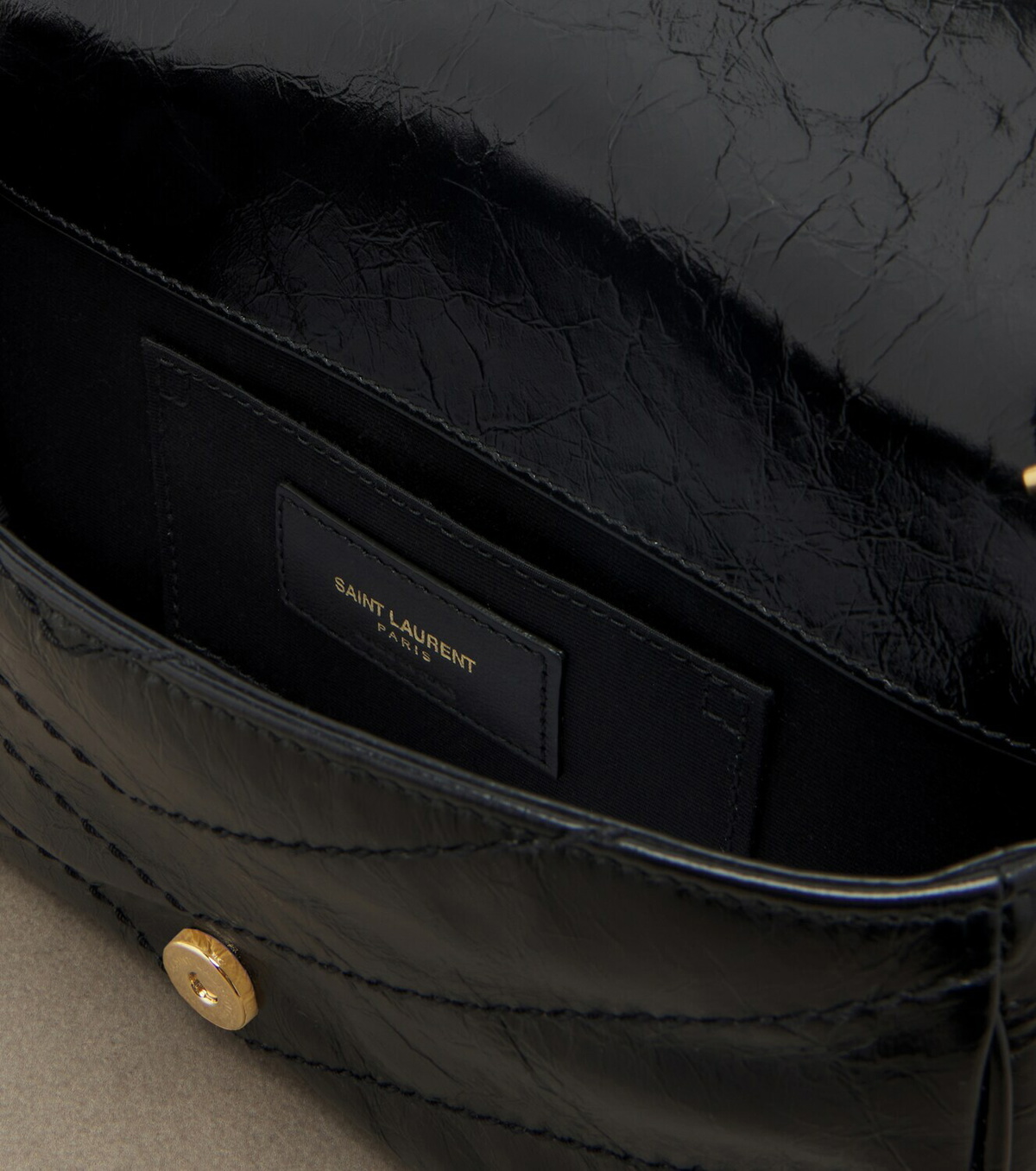Saint Laurent Niki leather wallet on chain