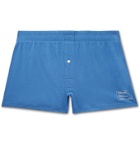 Entireworld - Slim-Fit Organic Cotton-Jersey Boxer Shorts - Blue