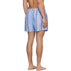 Paul Smith Blue 'Painted Stripe' Swim Shorts